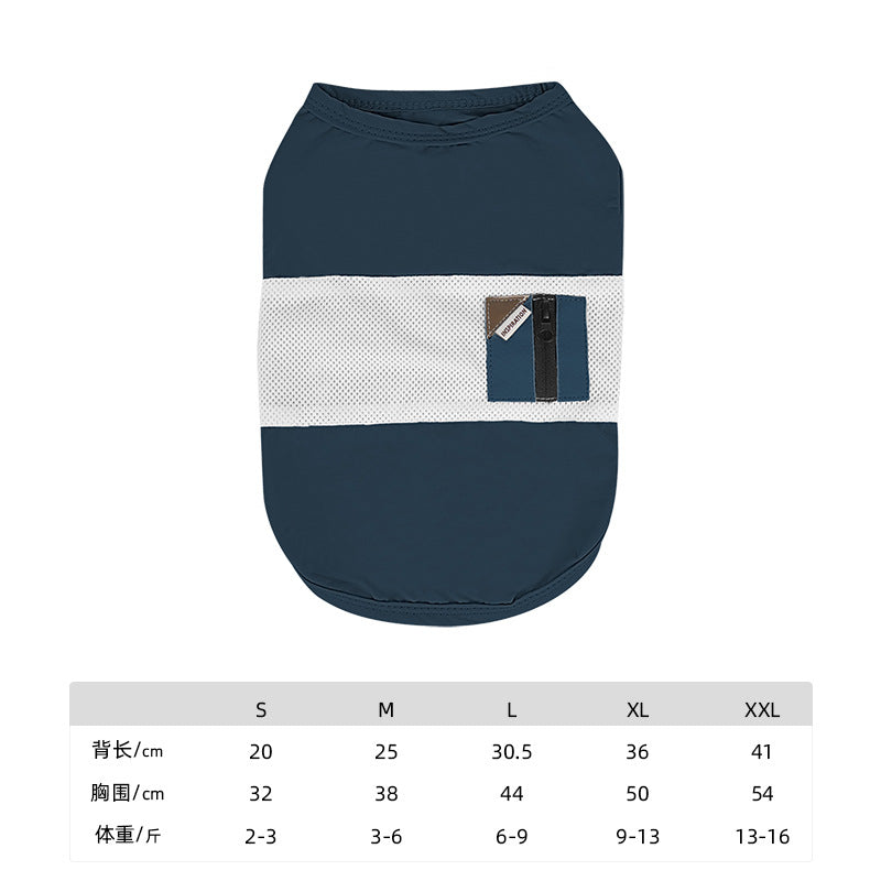 Summer pet Cool Touch Spring Summer Breathable Sleeveless Vest Schnauzer Outdoor Bichon Small Dogs