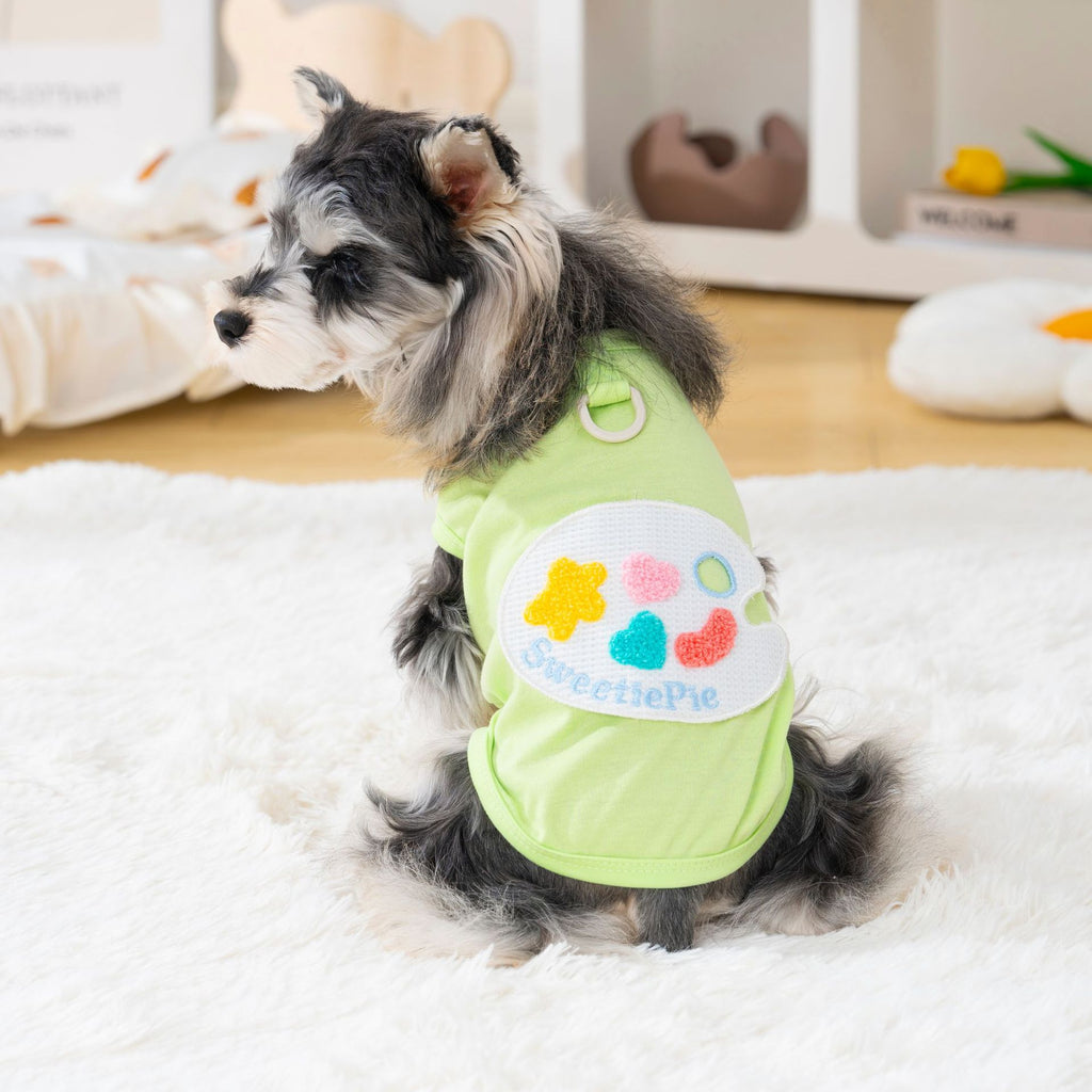 Dog vest cat clothes pet clothes cool clothes summer breathable t-shirt 26 color palette vest