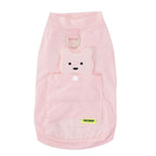 Ice silk lightweight sun protection dog clothes pet clothes cool clothes summer breathable 26 ice silk stereo bear t-shirt