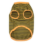 Pet clothes dog cat clothes pet apparel spring/summer new pet vest 26 dinosaur logo striped vest