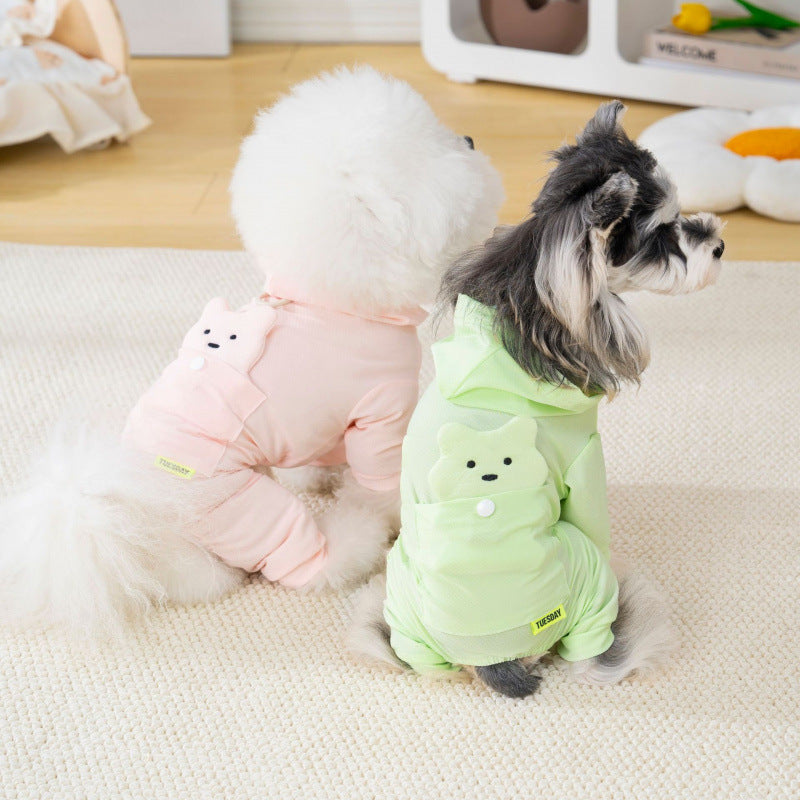 Dog cooling vest - summer anti-insect, four-legged, ice-feel sun protection, antibacterial pet cooling shirt - short sleeve