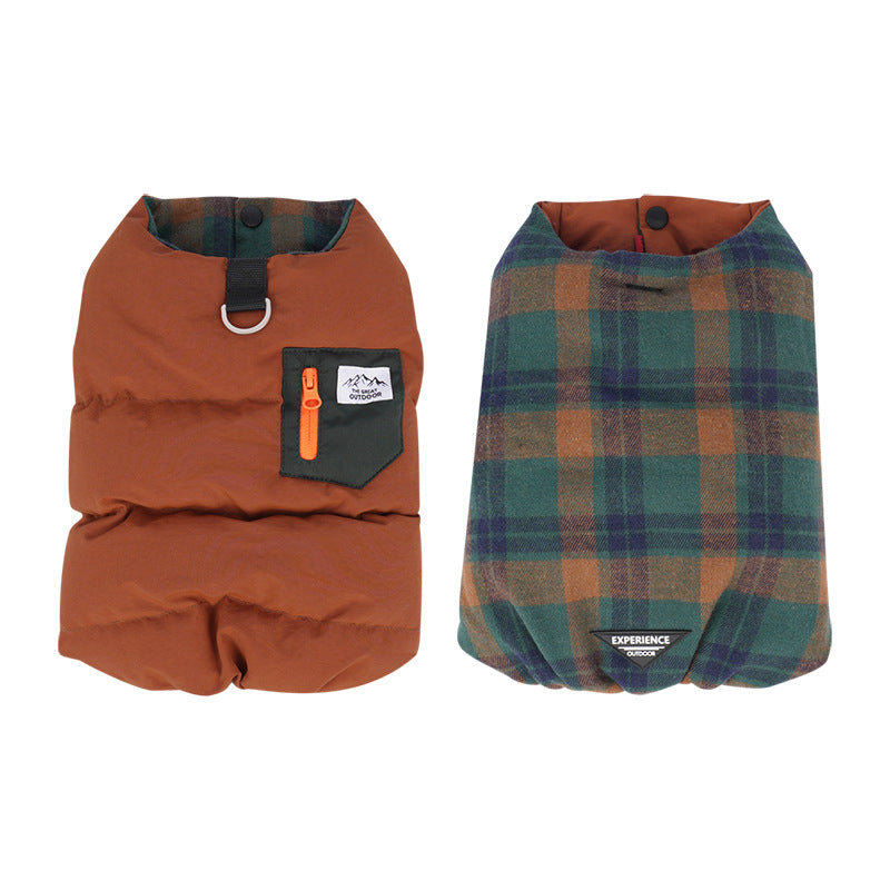 pet Cotton Jacket Fall Winter Warm dog Multiple Colors Available Fashion Versatile Small to Medium Dogs