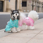 Pet apparel waterproof pet clothes dog clothes four-legged suit spring/summer new 1.3kg color hooded skin suit