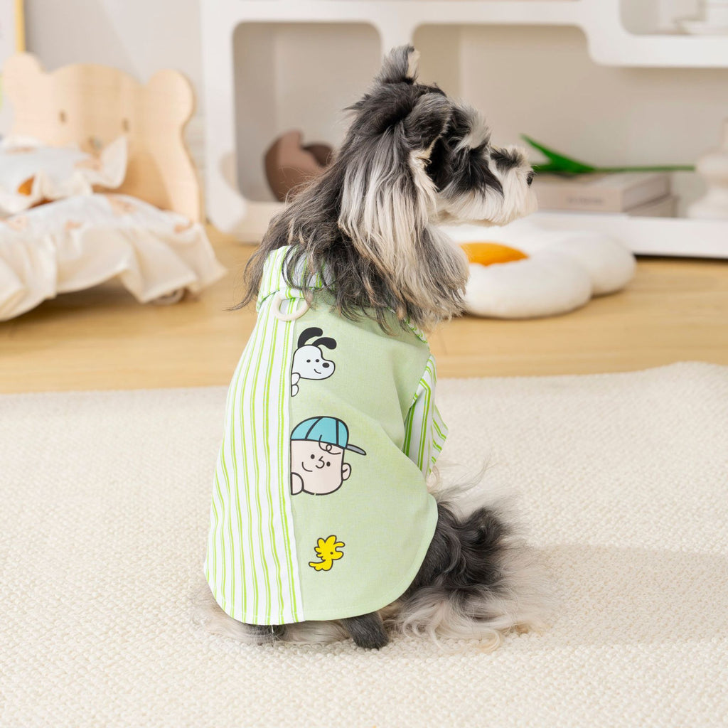 Pet clothes dog cat clothes breathable pet clothing spring and summer new pet 26 fun patchwork shirt