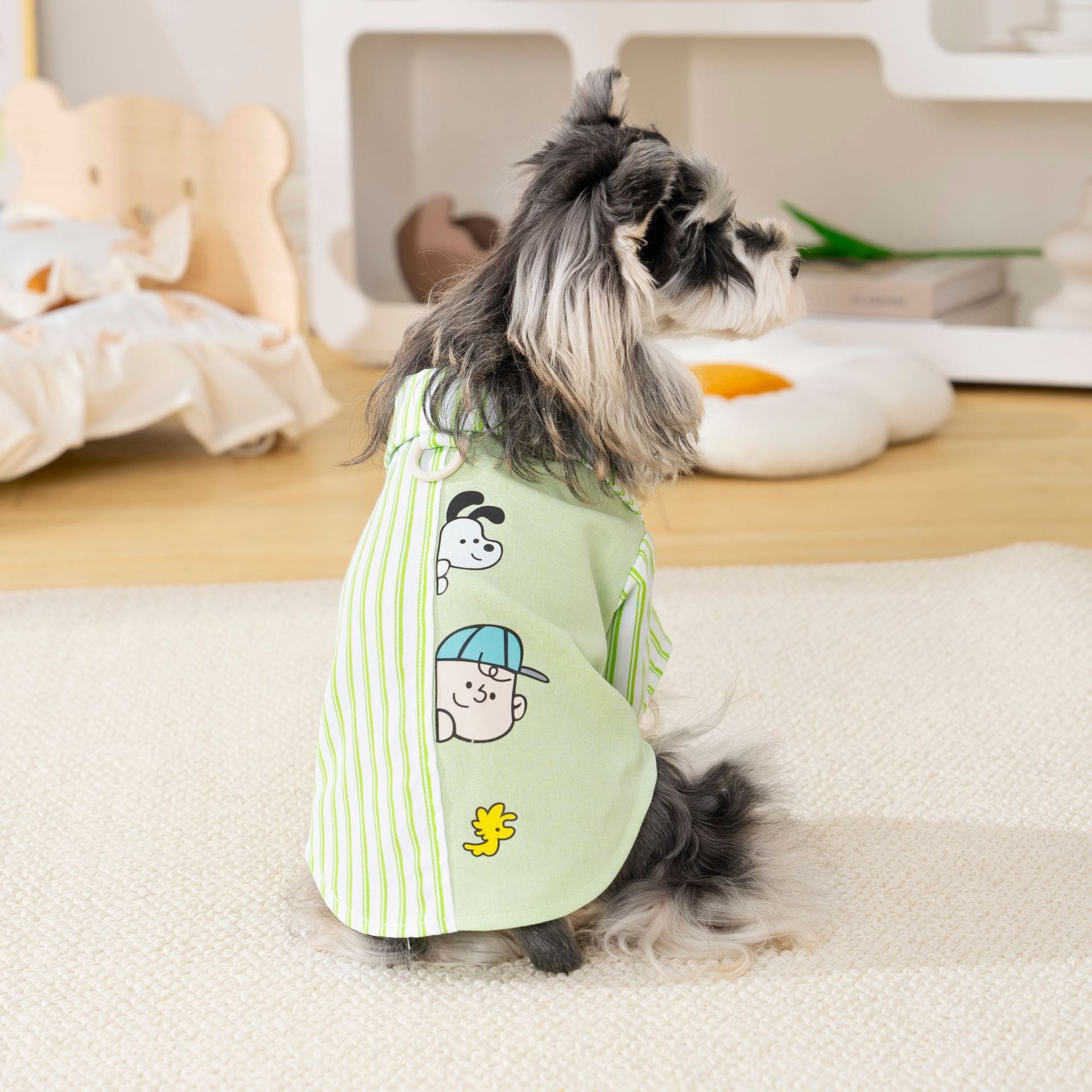 Pet clothes dog cat clothes breathable pet clothing spring and summer new pet 26 fun patchwork shirt