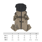 Cross Border pet Clothing dog Raincoat Leash-friendly Waterproof Outdoor Windbreaker