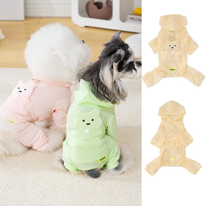 Dog cooling vest - summer anti-insect, four-legged, ice-feel sun protection, antibacterial pet cooling shirt - short sleeve