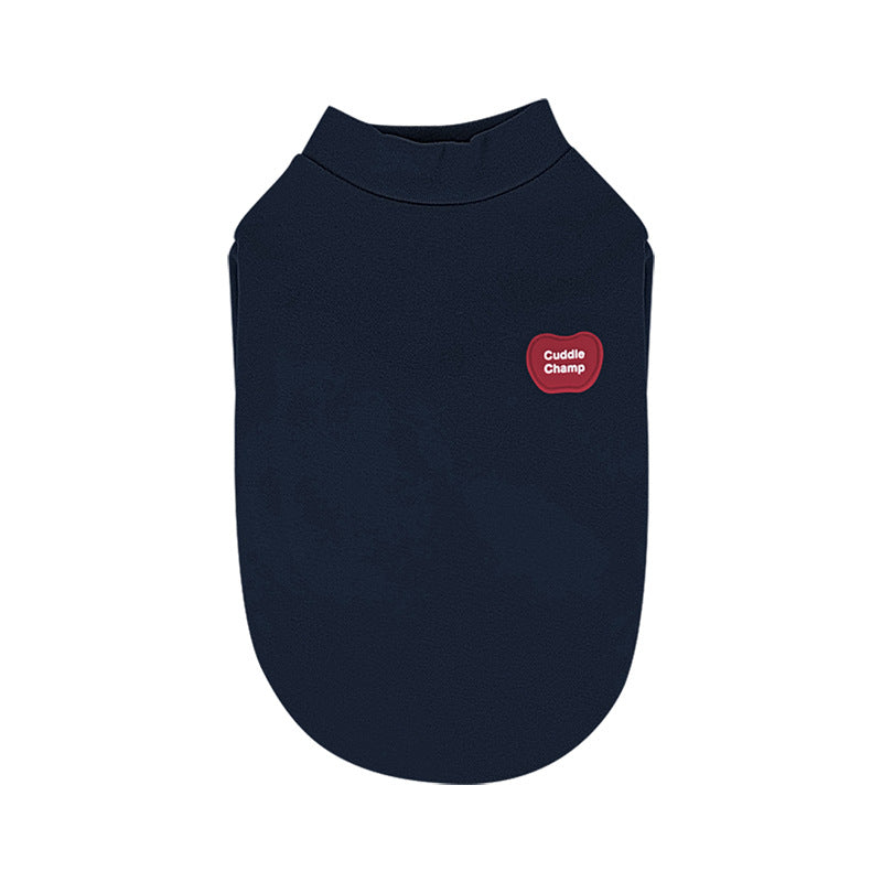 Instagram Style Fall Winter pet Undershirt Warm Solid Color Inner Wear Home Bichon Schnauzer dog pet Clothing