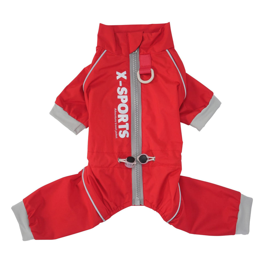 Pet apparel waterproof pet clothes dog clothes four-legged suit spring/summer new style 26 waterproof zipper four-legged