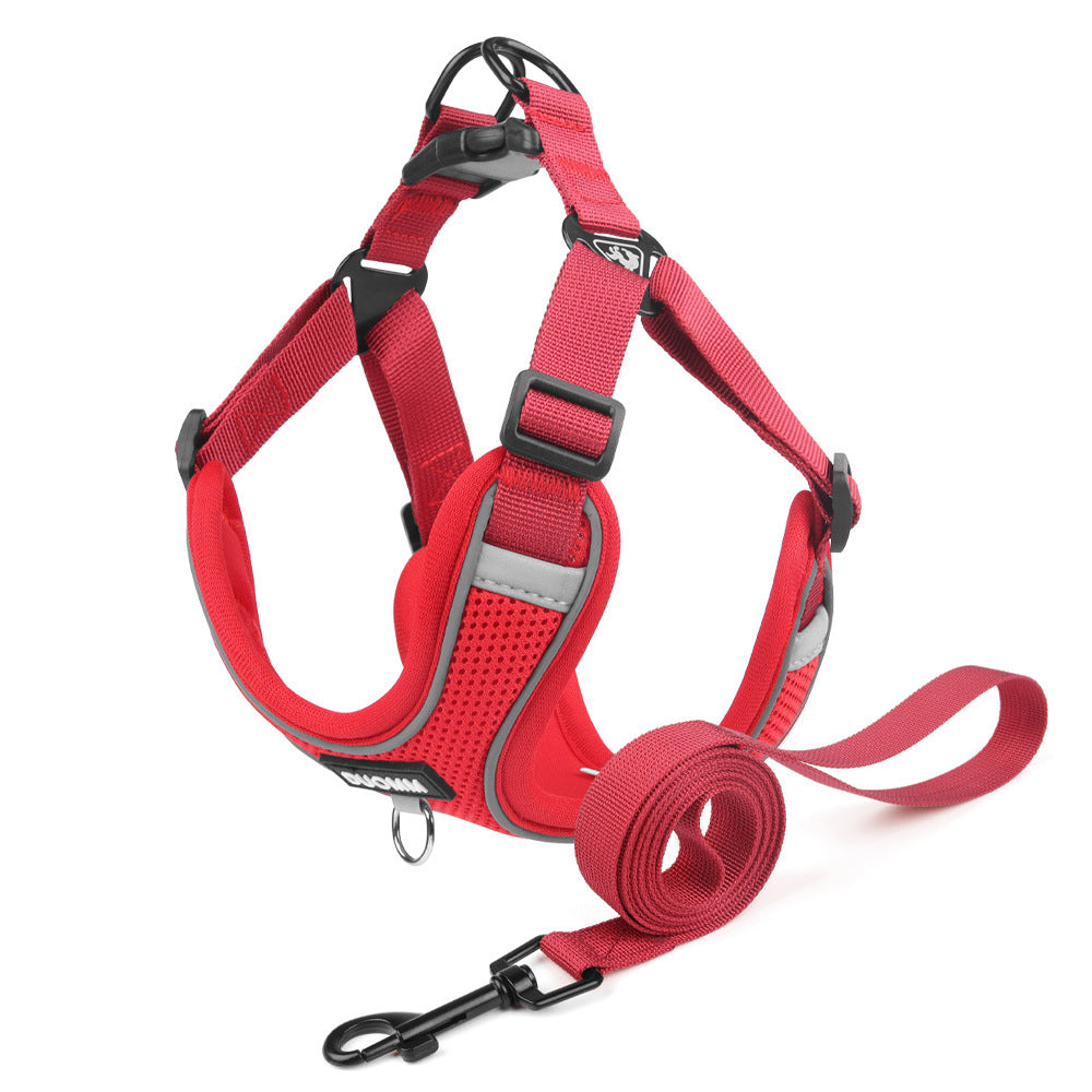pet Leash Outdoor Corgi Harness French Bulldog dog Harness Vest Breathable Walking