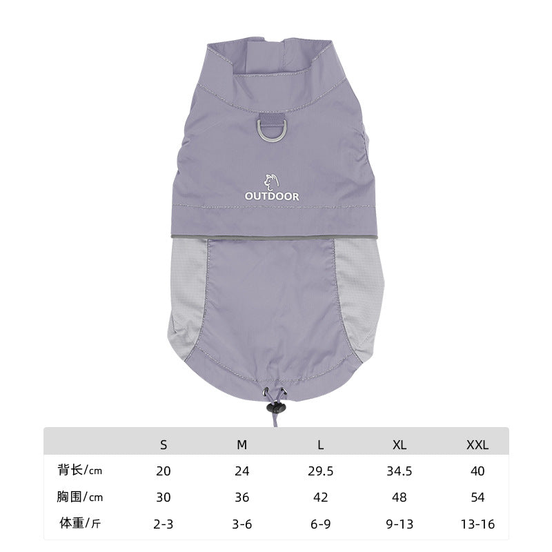 dog Breathable pet Clothes Small Dogs Schnauzer Puppy Clothes Breathable Summer Sun Protection Jacket