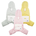 dog Fall Winter Four Leg Cotton Jacket Color Block Leash-friendly Thickened Cotton Jacket Teddy Small Dogs dog Clothes Wholesale