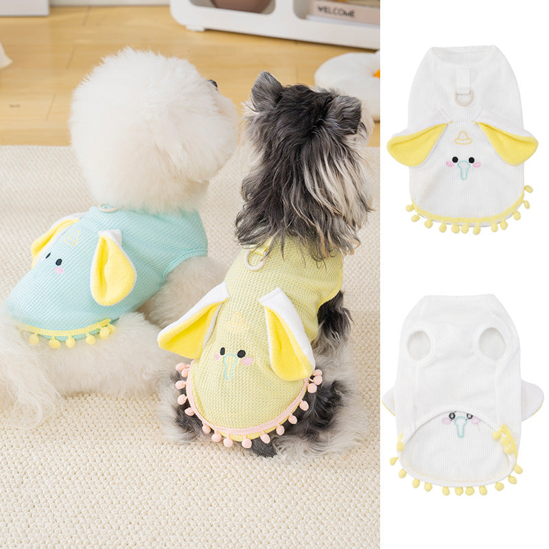 Pet clothes dog cat clothes breathable pet clothing spring and summer new pet vest 26 little elephant vest