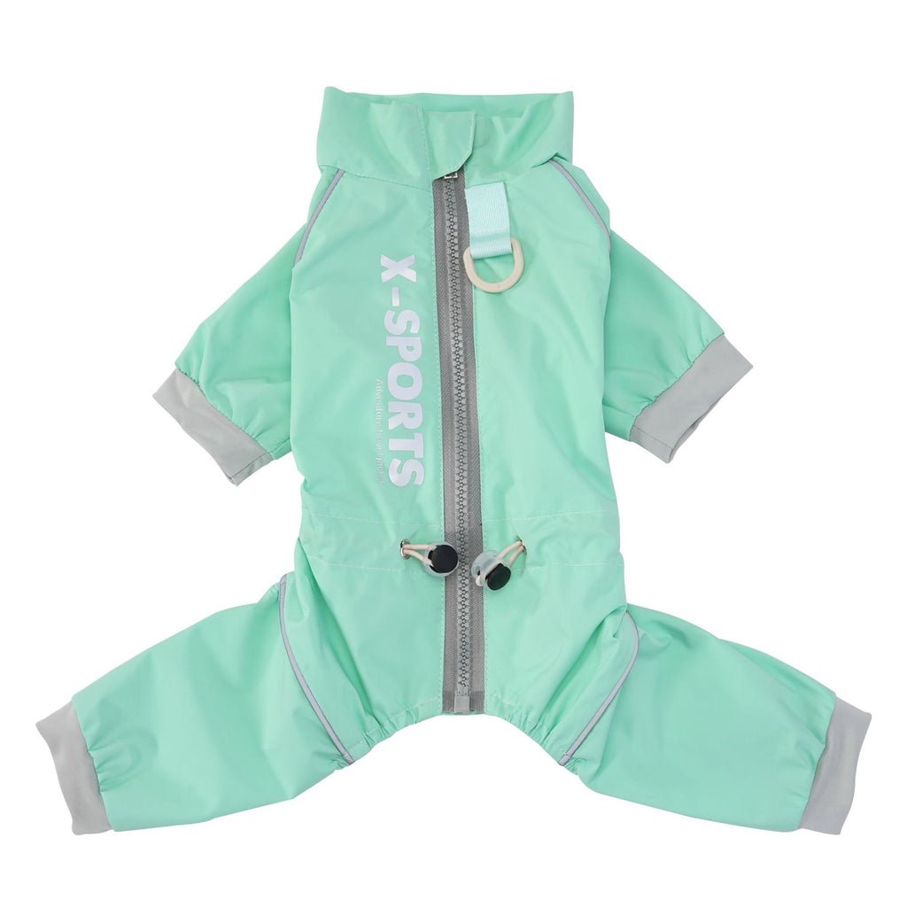 Pet apparel waterproof pet clothes dog clothes four-legged suit spring/summer new style 26 waterproof zipper four-legged