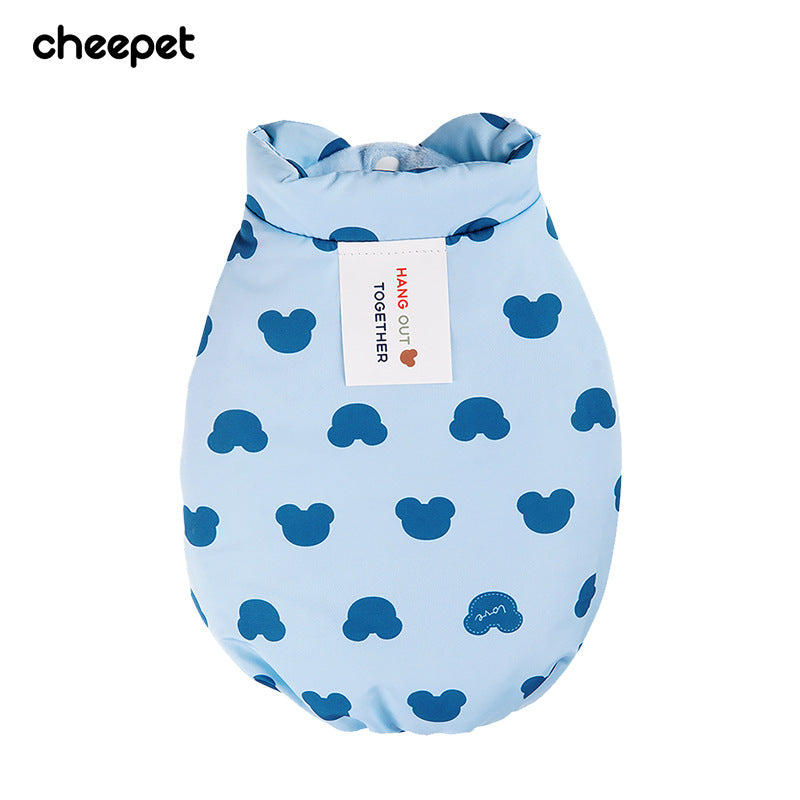 New dog Clothes Thickened Warm Teddy Corgi Windproof Vest Fall Winter Collection pet Cotton Jacket
