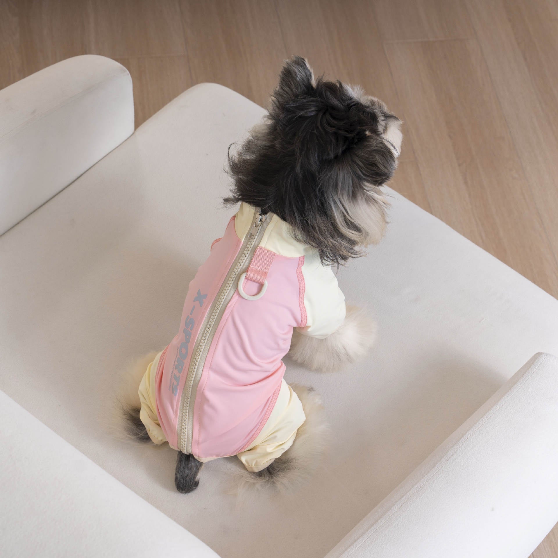 Pet apparel, dog clothes, four-legged outfit, korean style, new spring/summer collection, 26-zipper, cooling four-legged suit