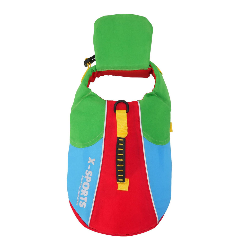 Pet dog leashable life jacket swimsuit - small, medium, and large breed life vest - 26 color block swimsuit