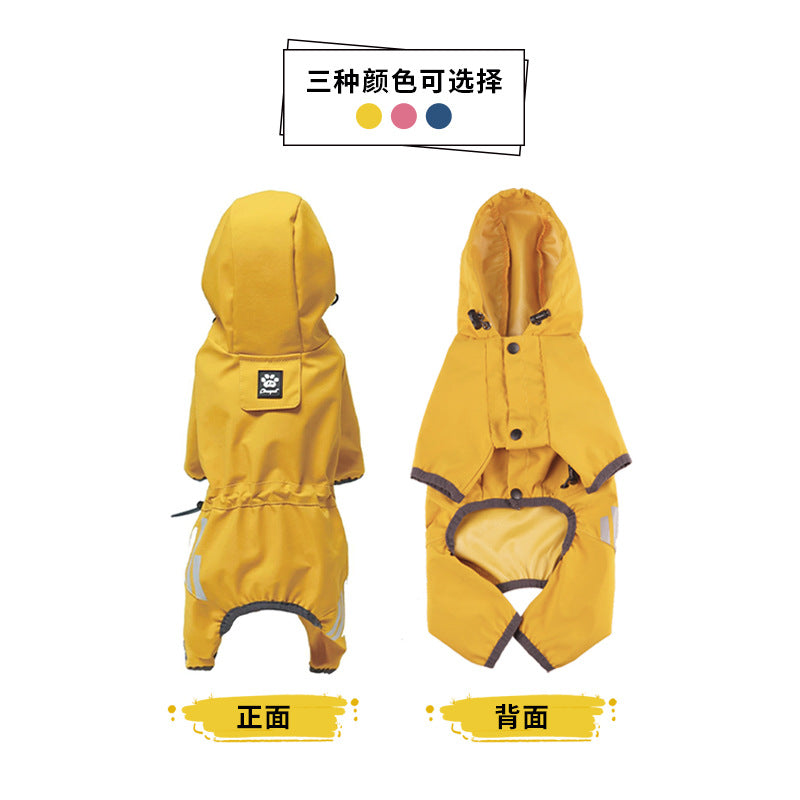 Cross-border pet Outdoor Waterproof Raincoat Small dog Walking Charging Jacket