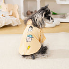Pet clothes dog cat clothes breathable pet clothing spring and summer new pet 26 fun patchwork shirt