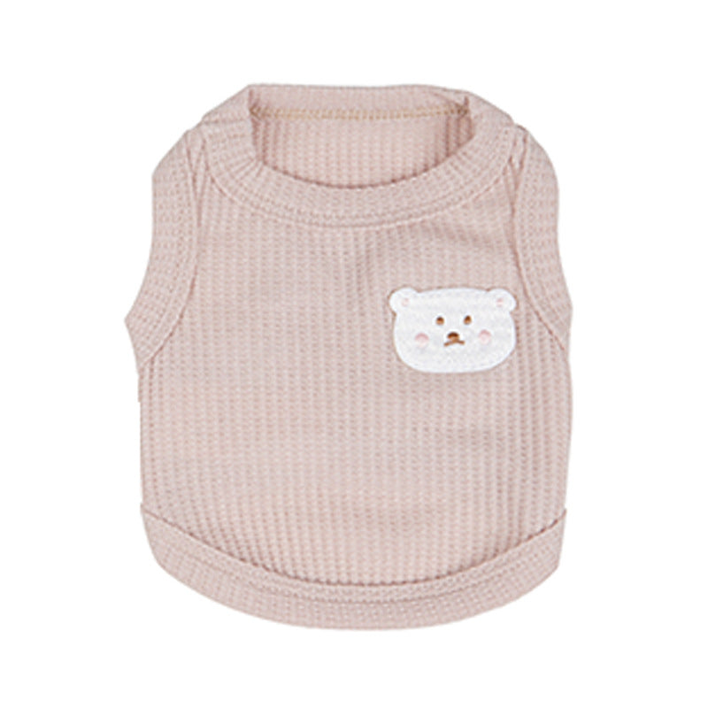 New pet Clothes Lightweight Breathable dog Vest Small Dogs Teddy Bichon Summer