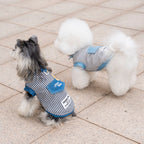 Pet clothes dog cat clothes breathable denim pet clothing spring and summer new pet 26 stripe denim jacket