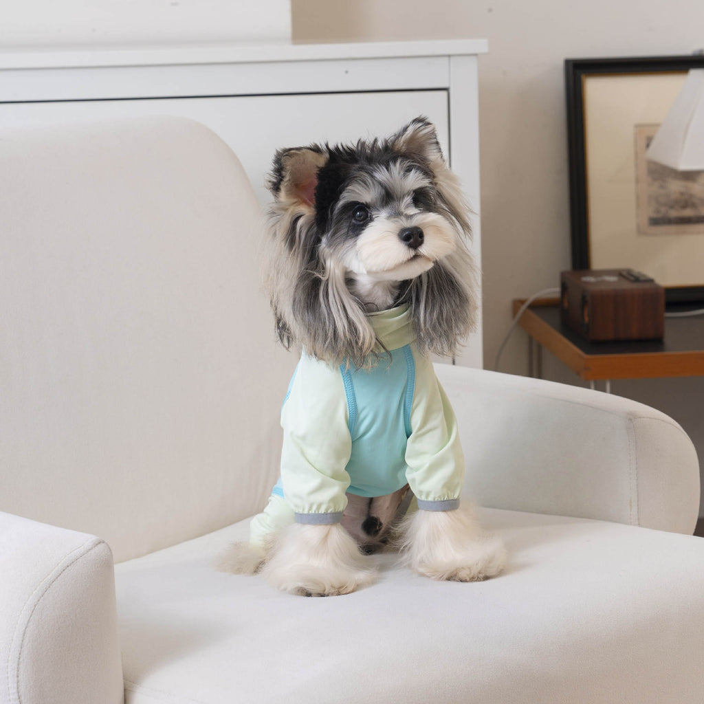 Pet apparel, dog clothes, four-legged outfit, korean style, new spring/summer collection, 26-zipper, cooling four-legged suit