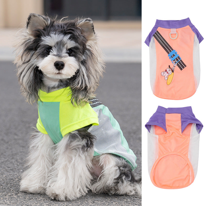 Pet clothes dog cat clothes pet clothing spring and summer new pet vest 26 pendant puppy vest