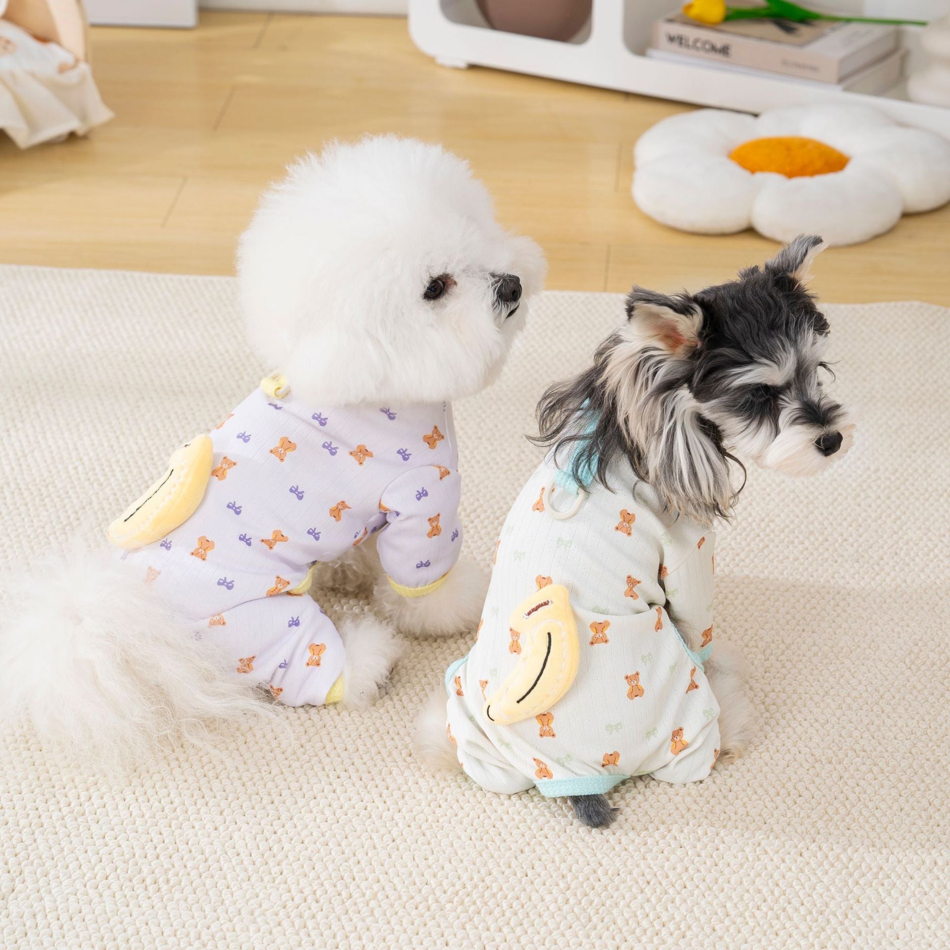 Pet dog four-leg pants pet dog home clothes cat home clothes pet dog clothes 26 banana home four-legs