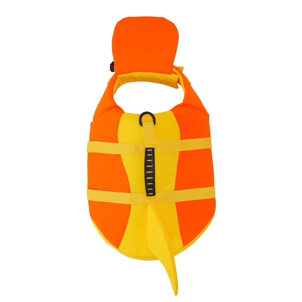 Pet dog leashable life jacket swimsuit - small, medium, and large breed life vest with tail - size 26