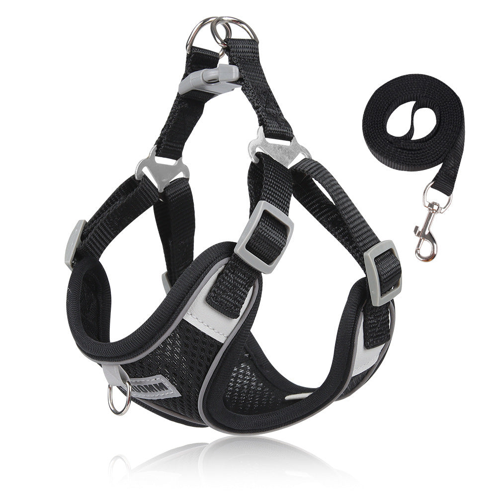 Summer New Leash Lightweight pet Harness Vest Breathable dog Harness