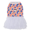 Pet apparel breathable pet clothes dog clothes dress spring/summer new arrival 26 floral print tulle dress