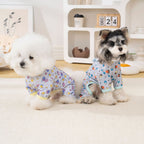 Pet apparel, pet clothes, dog clothes, four-legged outfit, spring/summer new arrivals, 26 triangle collar tie, heart-shaped four-leg design