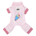 Pet apparel, dog clothes, four-legged outfit, korean style, new spring/summer collection, 26 ice cream print, four-legged design