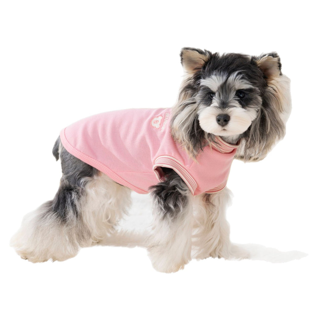 Pet clothes dog clothes pet apparel t-shirt spring/summer new pet vest 26 bear head embroidered t-shirt
