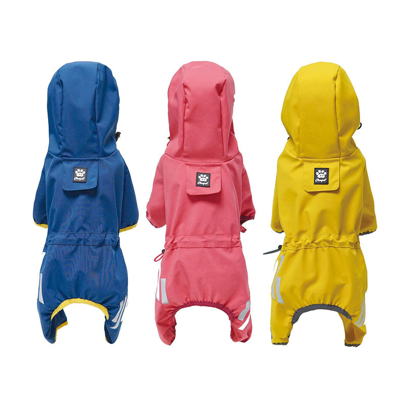 Cross-border pet Outdoor Waterproof Raincoat Small dog Walking Charging Jacket