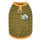 Pet clothes dog cat clothes pet apparel spring/summer new pet vest 26 dinosaur logo striped vest