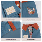 dog Clothes Small Dogs Fall Winter Shirt Lapel dog