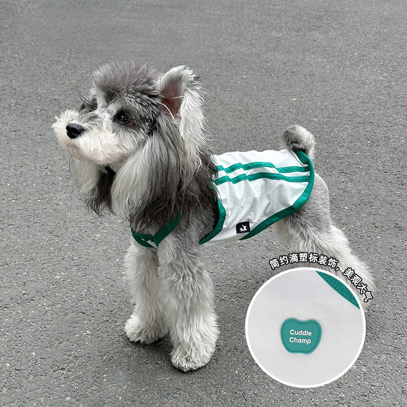 pet Tennis Vest Summer Lightweight dog Breathable T-shirt Small to Medium Dogs