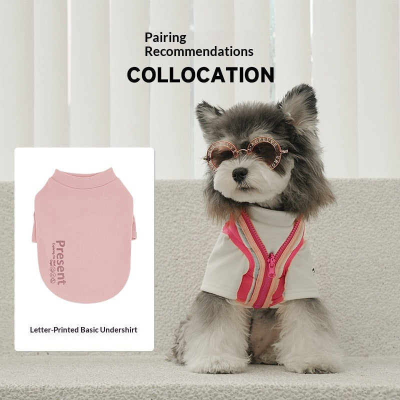 pet Fall Winter Vest Cotton Jacket Schnauzer Versatile dog Clothes Wholesale