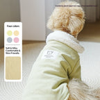 dog Fall Winter Thickened Cotton Jacket dog Teddy Schnauzer Versatile Color Block Lapel pet Clothing Wholesale