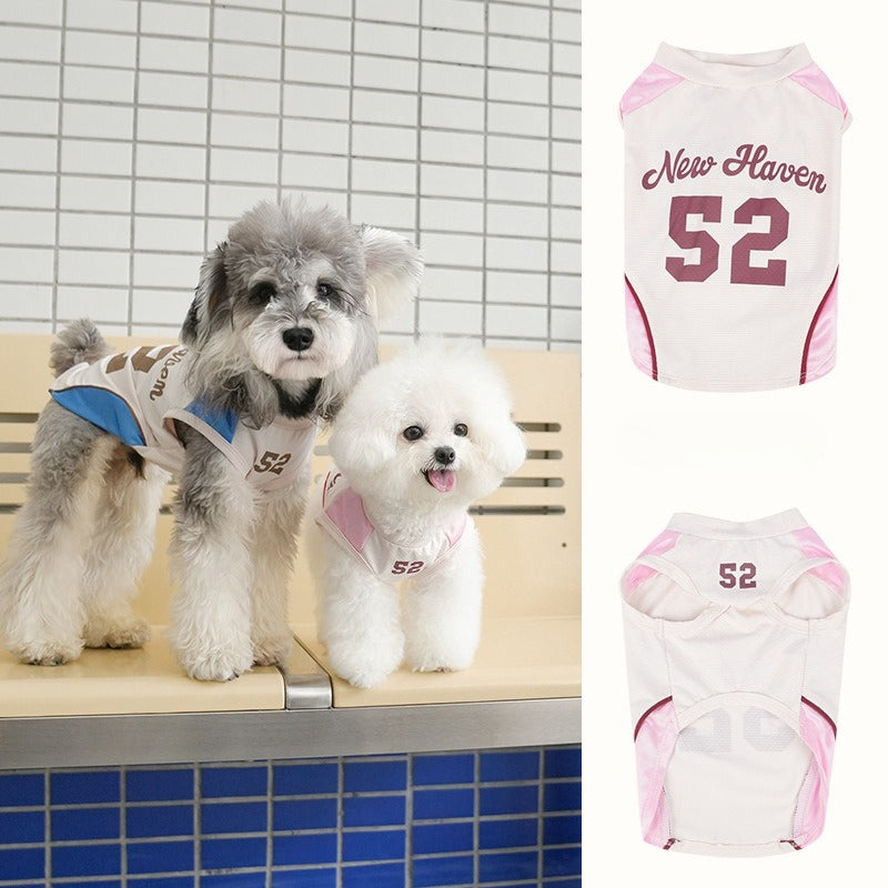 World Cup pet Jersey Lightweight dog T-shirt dog Breathable Vest Bichon Schnauzer