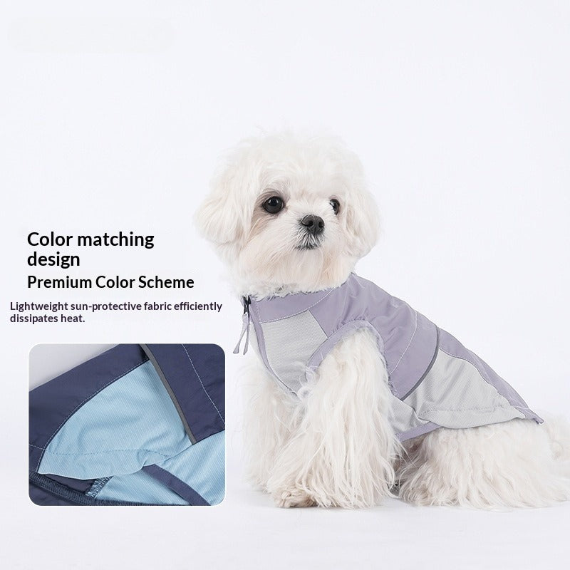 dog Breathable pet Clothes Small Dogs Schnauzer Puppy Clothes Breathable Summer Sun Protection Jacket