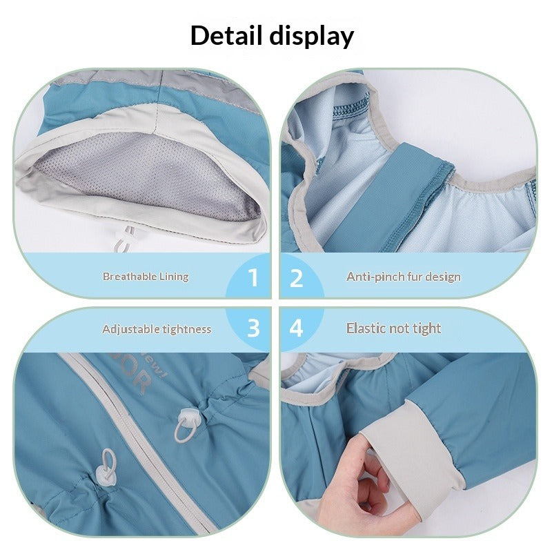 pet Raincoat Fall Winter Windproof Waterproof Four Leg Outdoor Windbreaker Schnauzer Bichon One Piece Walking