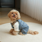 pet Clothing Fall Winter dog Maltese Teddy dog Leash-friendly One Piece Cotton Jacket Wholesale