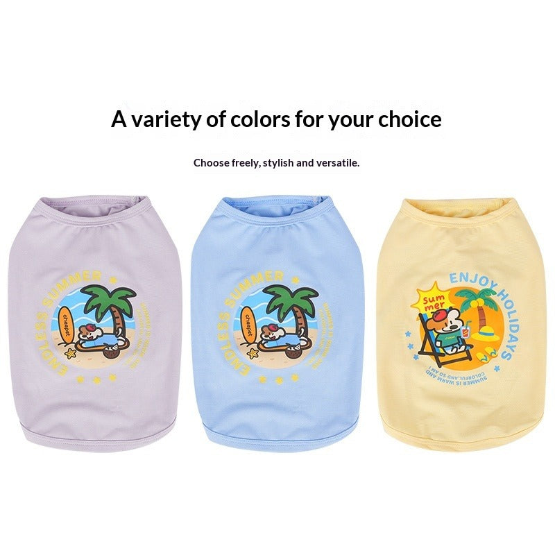 Factory Wholesale Fun Spring Summer New pet Clothes dog Cool Touch Vest