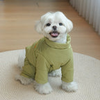 pet Clothes Fall Winter Cotton Jacket Warm Four Leg Schnauzer Maltese Small Dogs Thickened