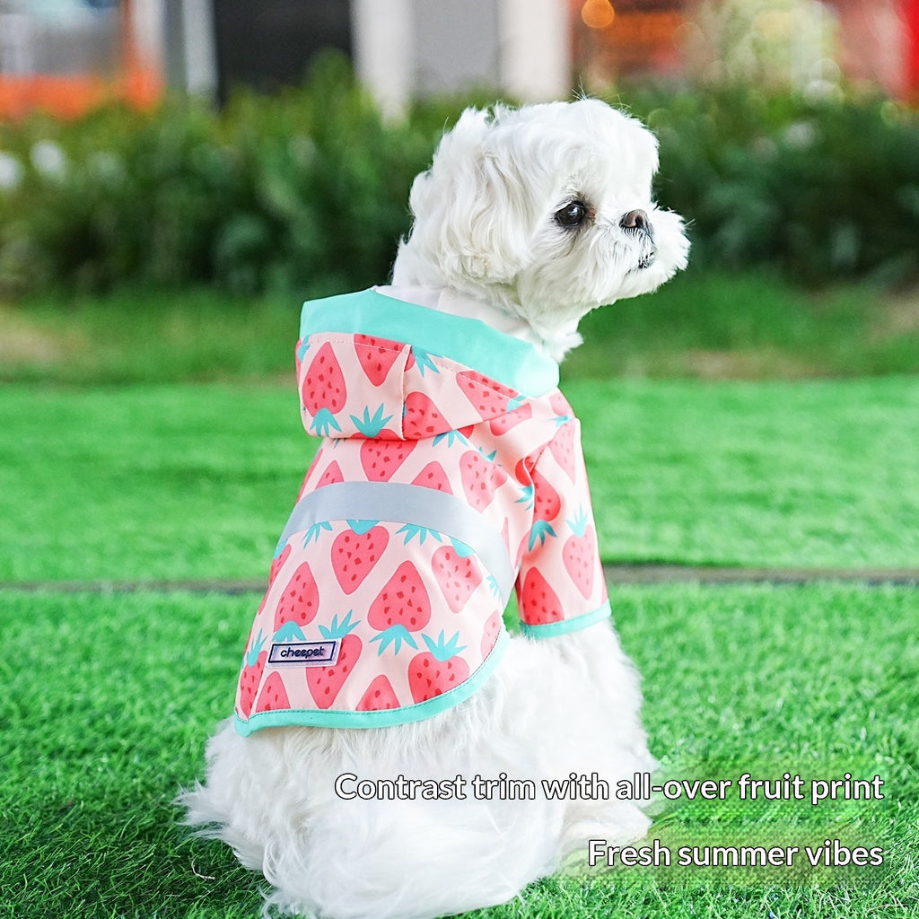 Puppy Clothes Summer pet Apparel Small Dogs Waterproof Lightweight Cute dog Raincoat Wholesale