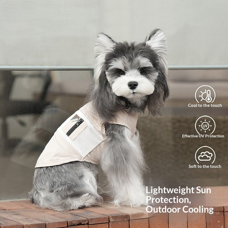 Summer pet Cool Touch Spring Summer Breathable Sleeveless Vest Schnauzer Outdoor Bichon Small Dogs