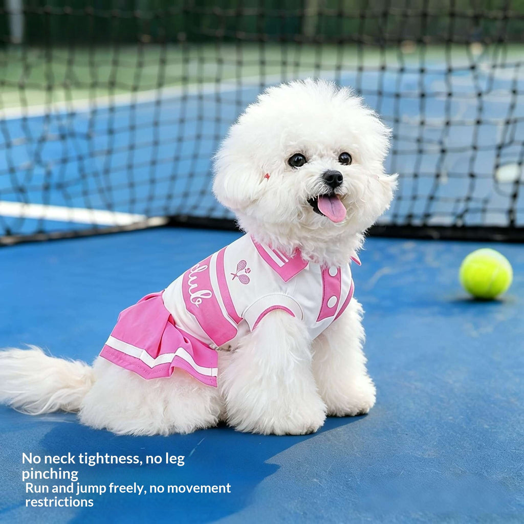 Spring Summer New Arrival dog pet Clothes Dress Tennis Bichon Schnauzer Sleeveless Skirt