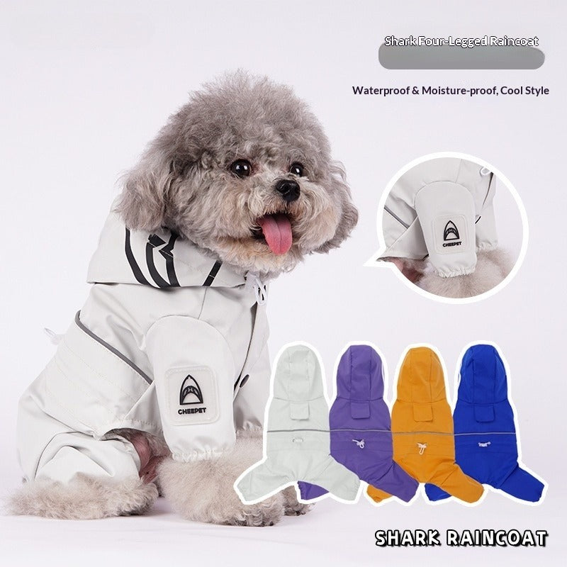Cross Border pet Outdoor Windbreaker Waterproof Teddy Bichon Schnauzer dog Raincoat